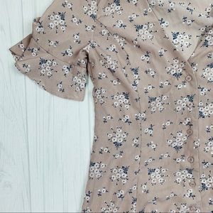 Castro mauve floral dress